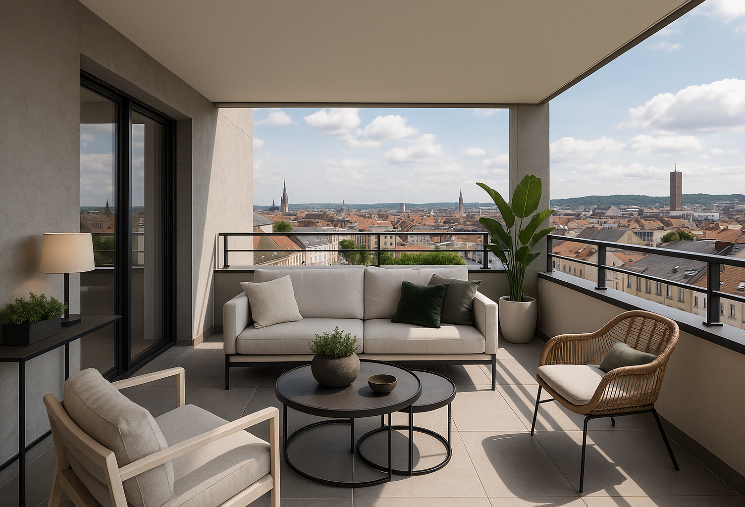 Exceptionnel T4 + grande terrasse avec vue dans quartier très résidentiel — photo 1