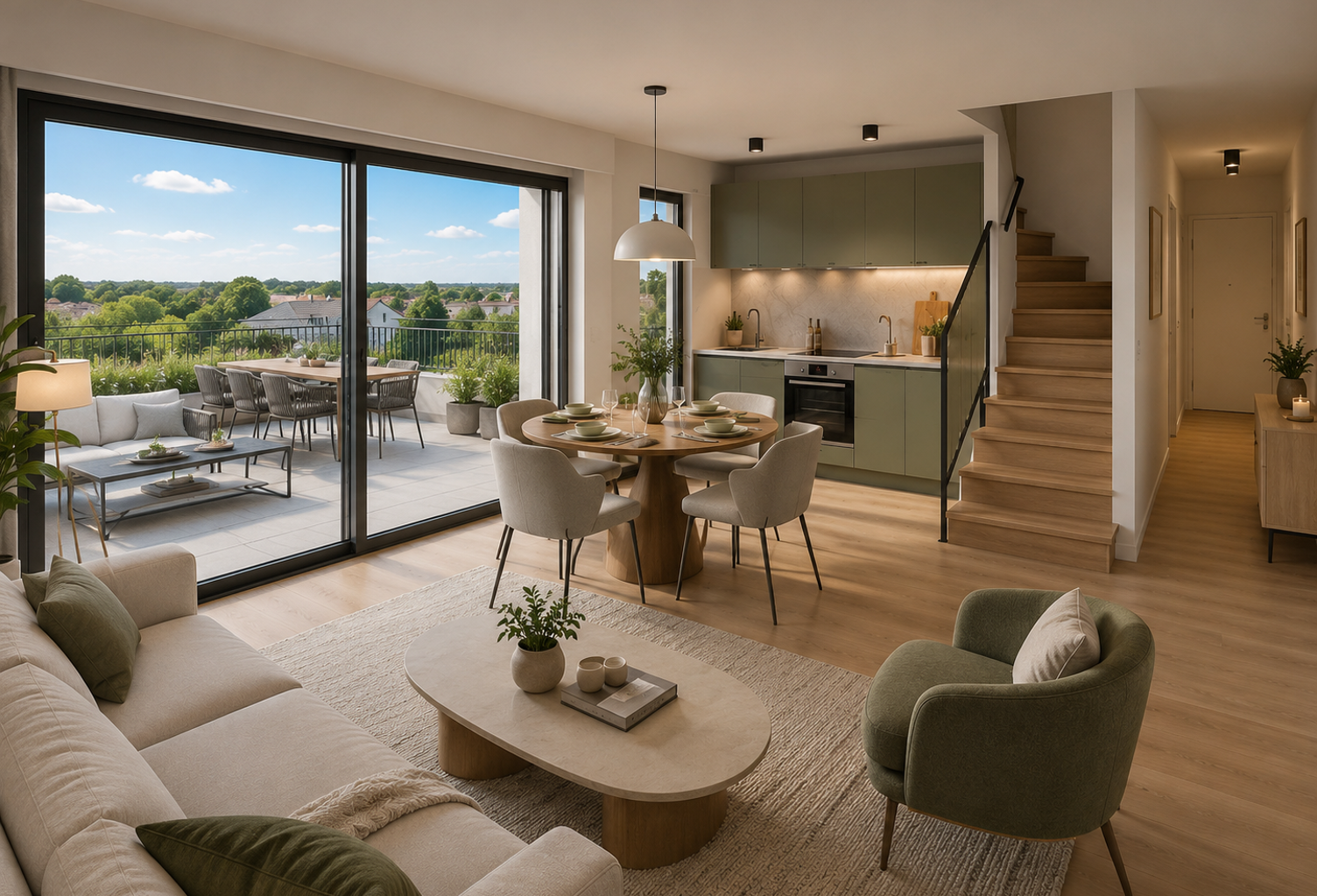LIVRAISON RAPIDE Grande terrasse vue forêt  — photo 1