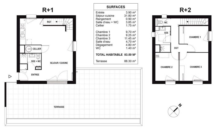 T4 - 83.5m ² — photo 3