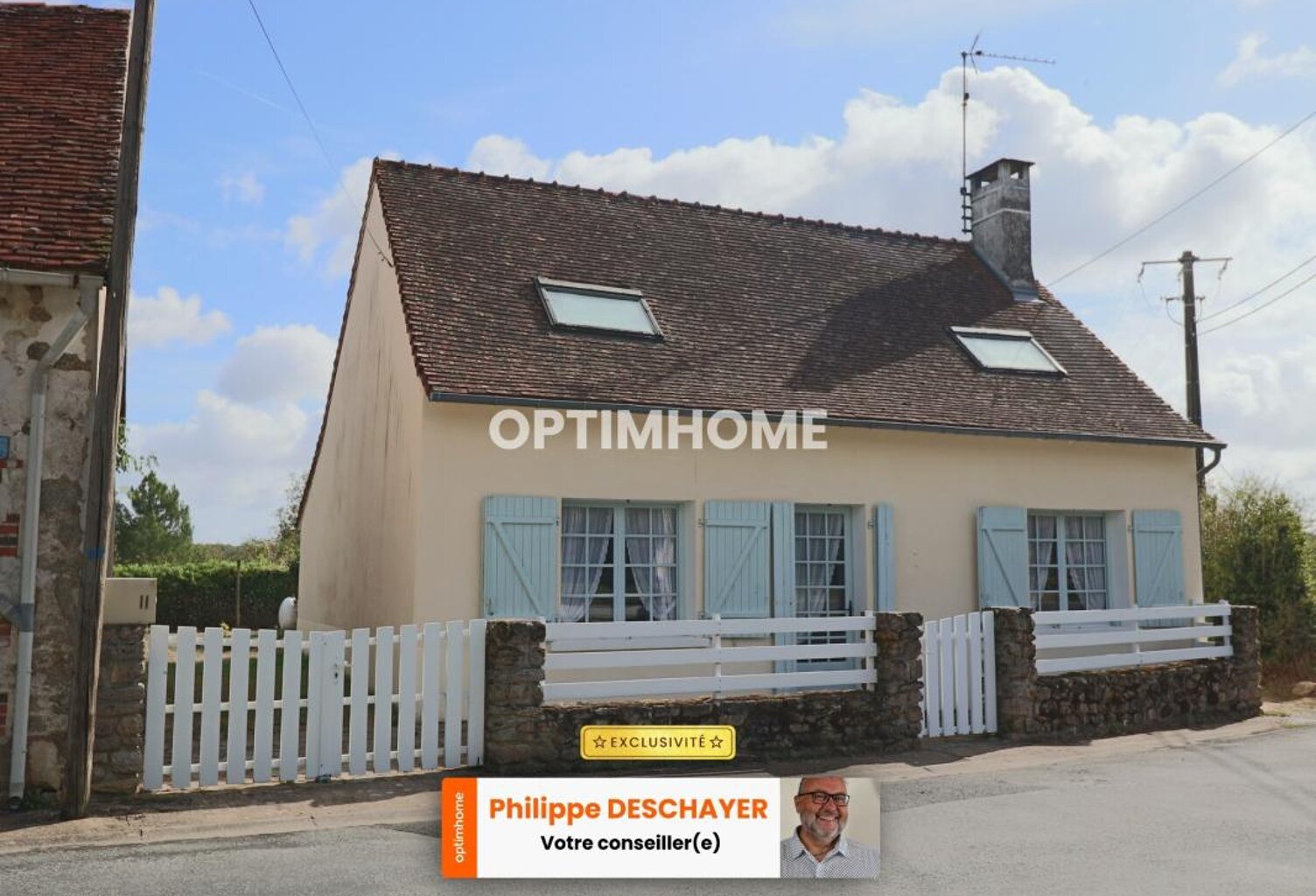 Maison de charme 114 m² - 5 pièces - 3 Chambres + Maison 60 m² - 3 pièces - 2 Chambres + Garage + Grange + Dépendances sur 1200 m² de Terrain - 87190 MAGNAC LAVAL — photo 1