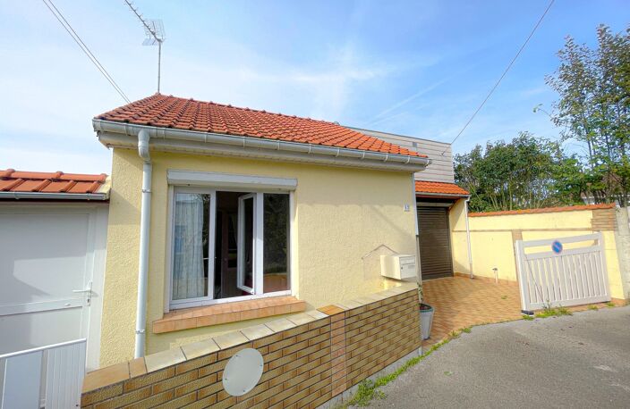BERCK, Dpt (62)à vendre maison de plain pied P(3)de 58m2, indépendante, terrain de 215m2, 2chambres, terrasse, jardin ,garage, dépendances — photo 2