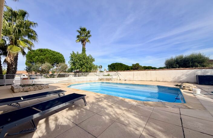 SAINT-BRÈS(34), À VENDRE MAISON PLAIN-PIED P5, SURFACE TOTALE 152 m2, 4 FACES, TERRAIN 931 m2, GARAGE 60 m2, PISCINE — photo 3