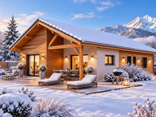 Au cœur de Sallanches, construisez votre maison avec vue Mont-Blanc ! — photo du bien