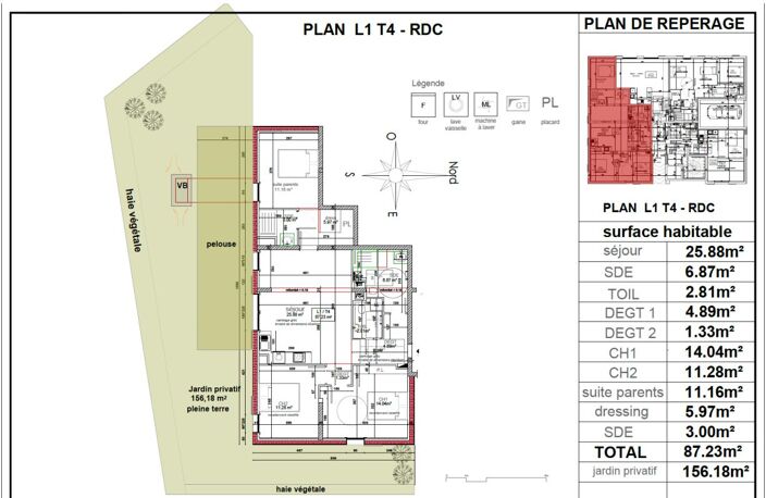 Appartement Vetraz Monthoux 4 pièce(s) 87.23 m2 — photo 2