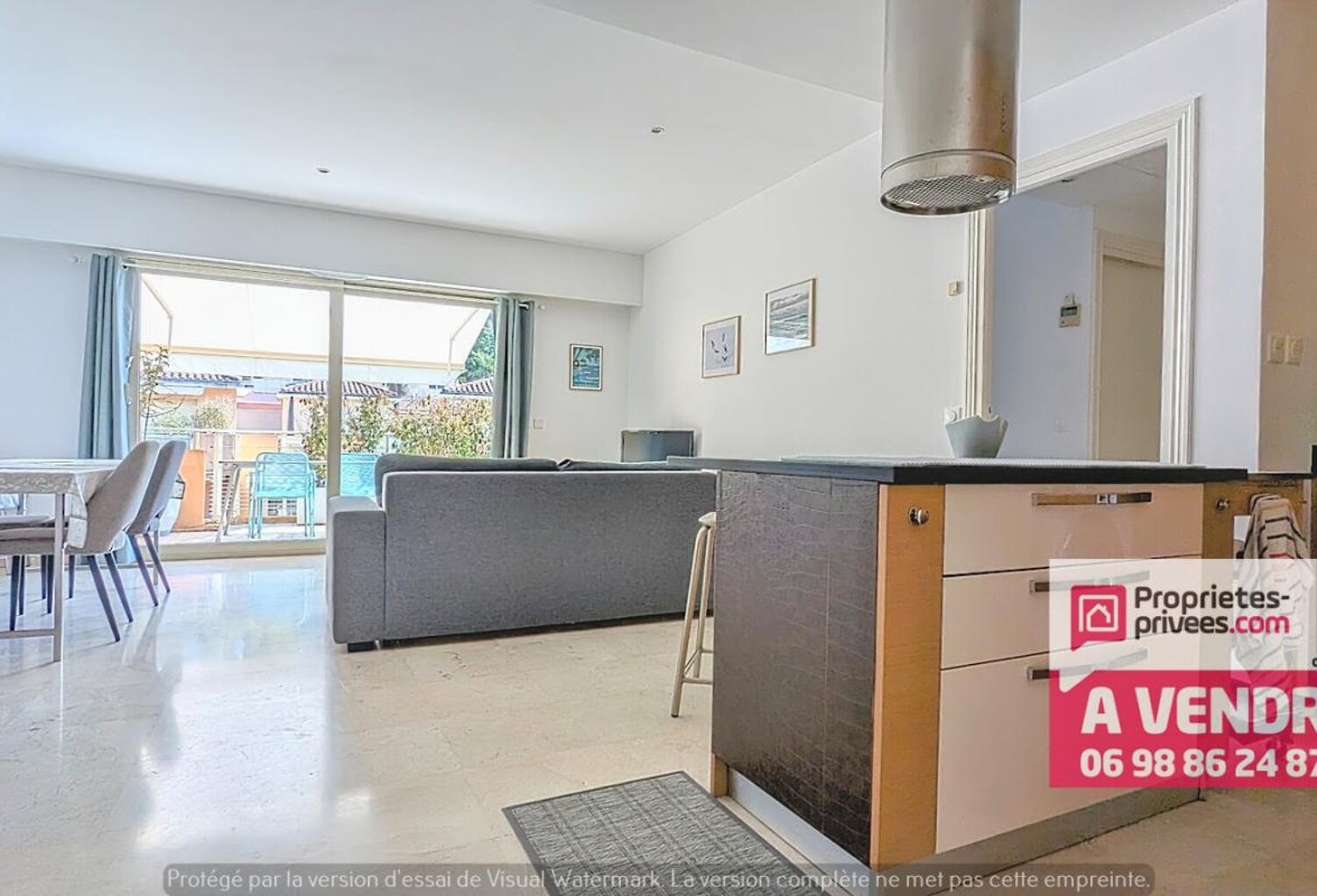 MAGNIFIQUE 2 PIECES DE 55 m² AVEC VASTE TERRASSE ET VUE MER PARTIELLE — photo 1