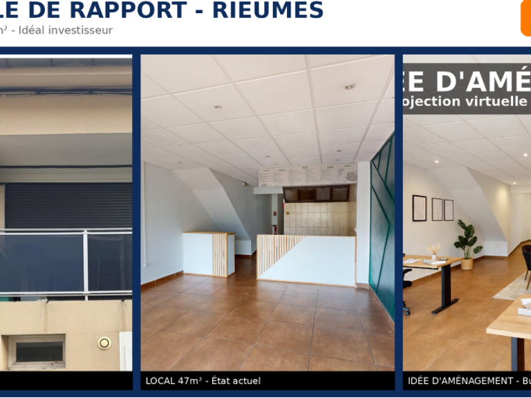 IMMEUBLE DE RAPPORT  MIXTE - 124m2  LOCAL + T3 - 199 000EUR — photo 1