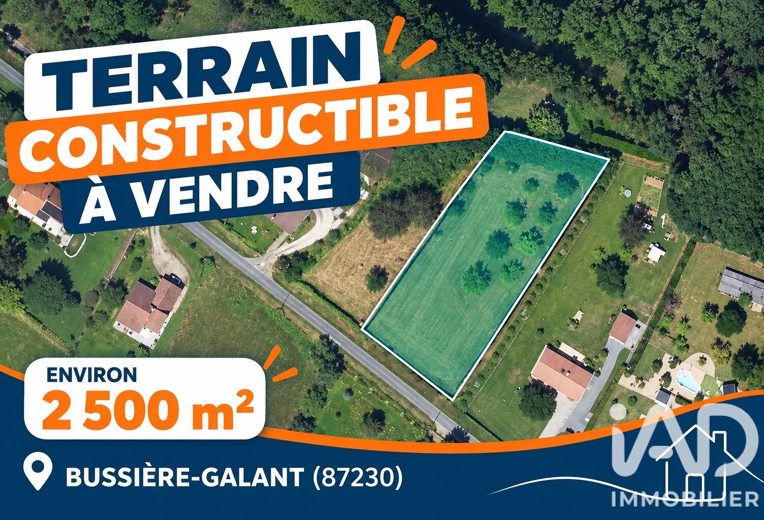 Vente Terrain à bâtir 2 506 m&sup2; — photo 1