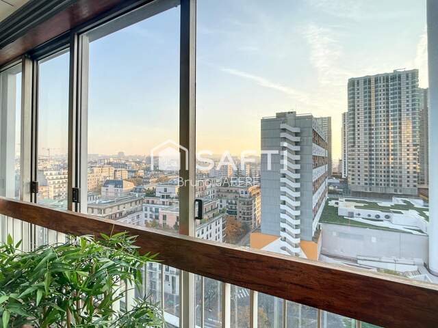Paris 15e BEAUGRENELLE, étage élevé, 3 pièces 77m2 Vue et luminosité — photo du bien