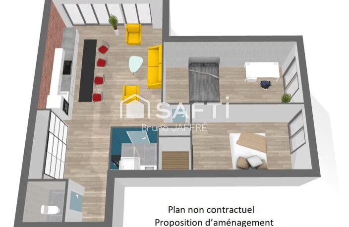 Paris 15e BEAUGRENELLE, étage élevé, 3 pièces 77m2 Vue et luminosité — photo 4
