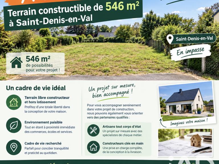 Vente Terrain à bâtir 546 m&sup2; — photo 1