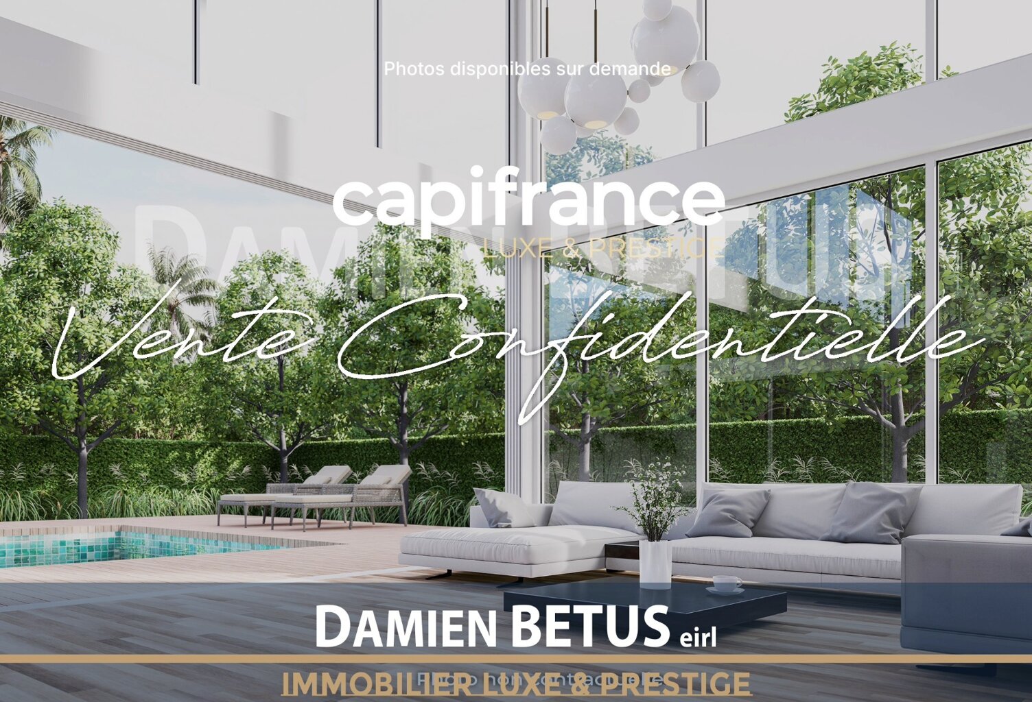 Maison à vendre 6 pièces SAINT JEAN DE MONTS (85) plain-pied, contemporaine haut de gamme, piscine — photo 1