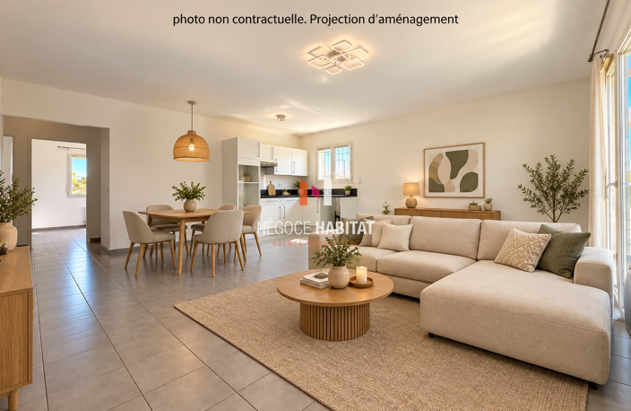 Villa T4 avec garage à vendre - Vacquières, terrain de 323 m — photo 3