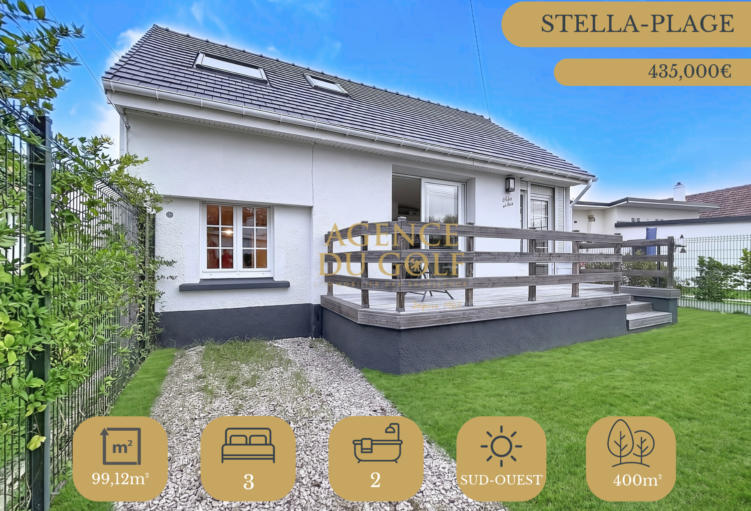 MAISON INDIVIDUELLE 3 CHAMBRES AVEC JARDIN STELLA PLAGE — photo 1