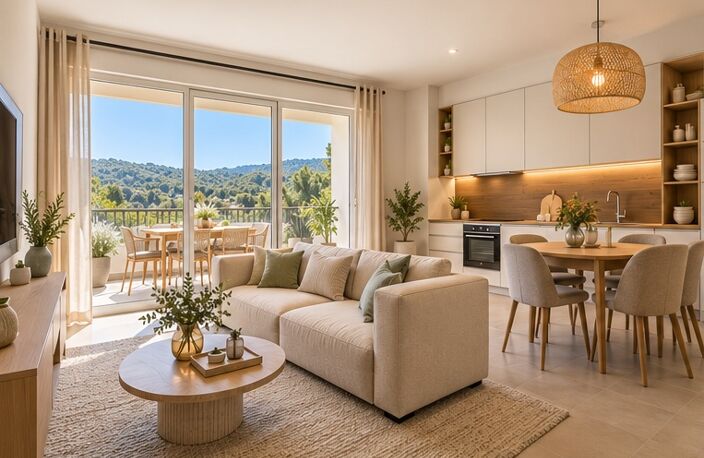 SUPERBE T3 NEUF AVEC TERRASSE ET PISCINE — photo 2