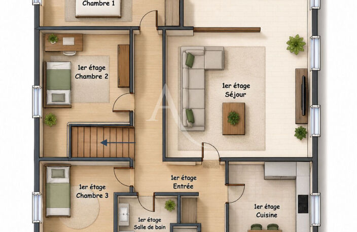 Maison T5 -122m² + 2 grands garages 96M² — photo 3