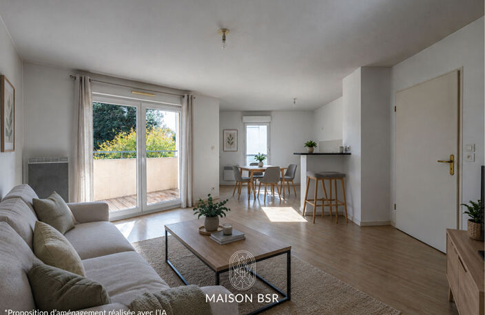 T2 de 47,88 m² - Bourg Saint-Herblain - Balcon & Parking — photo 2