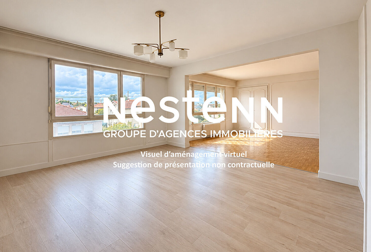 Grand Appartement T6 avec 4 Chambres cave, parking, ascenseur Les Glycines - 69500 BRON — photo 1