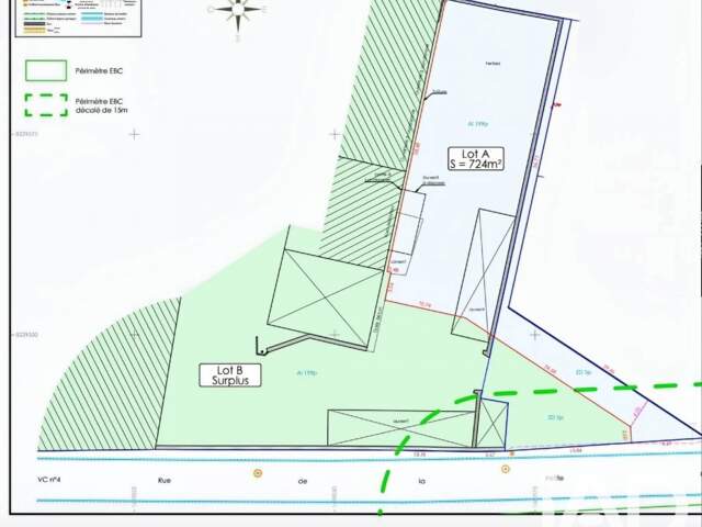 Vente Terrain à bâtir 724 m&sup2; — photo du bien