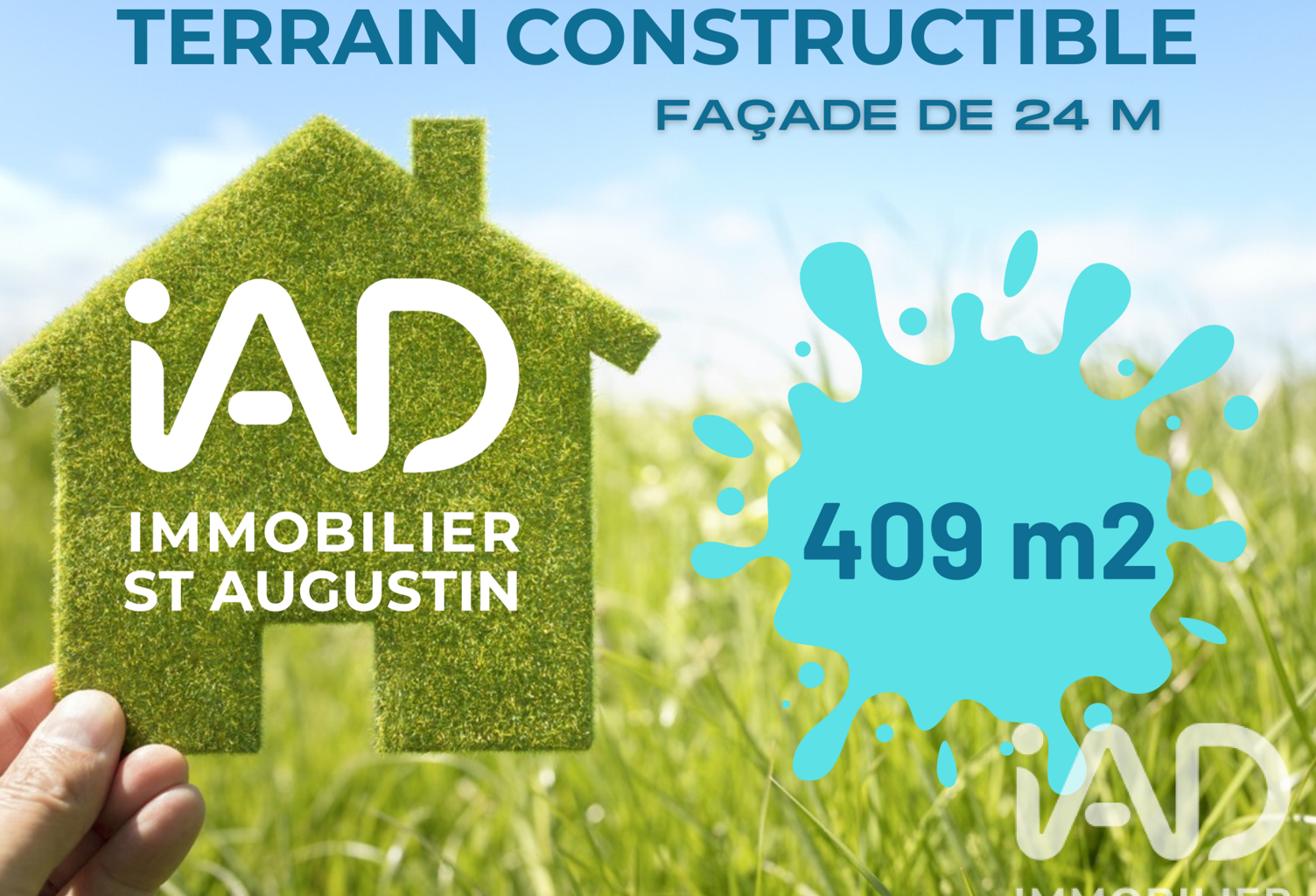 Vente Terrain à bâtir 409 m&sup2; — photo 1