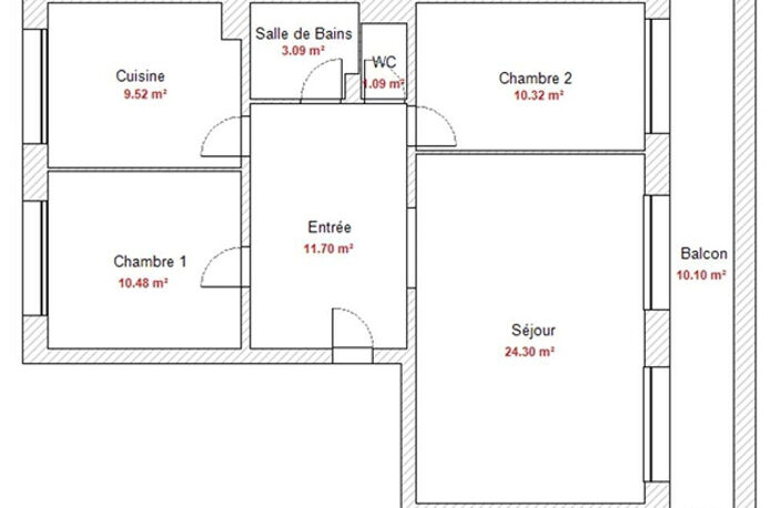 A VENDRE LYON 9EME LA PIEMENTE APPARTEMENT 3 PIECES DE 70,50 — photo 5