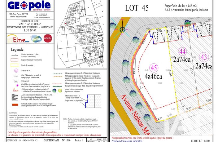 Vente Terrain à bâtir 446 m&sup2; — photo 2