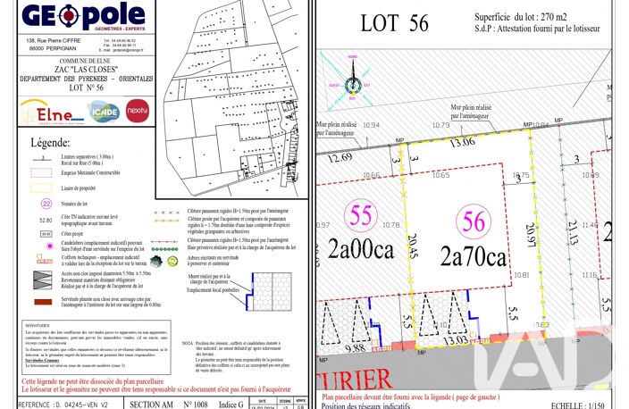 Vente Terrain à bâtir 270 m&sup2; — photo 2
