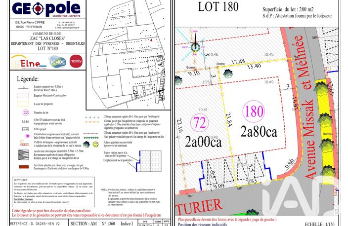 Vente Terrain à bâtir 280 m&sup2; — photo 3