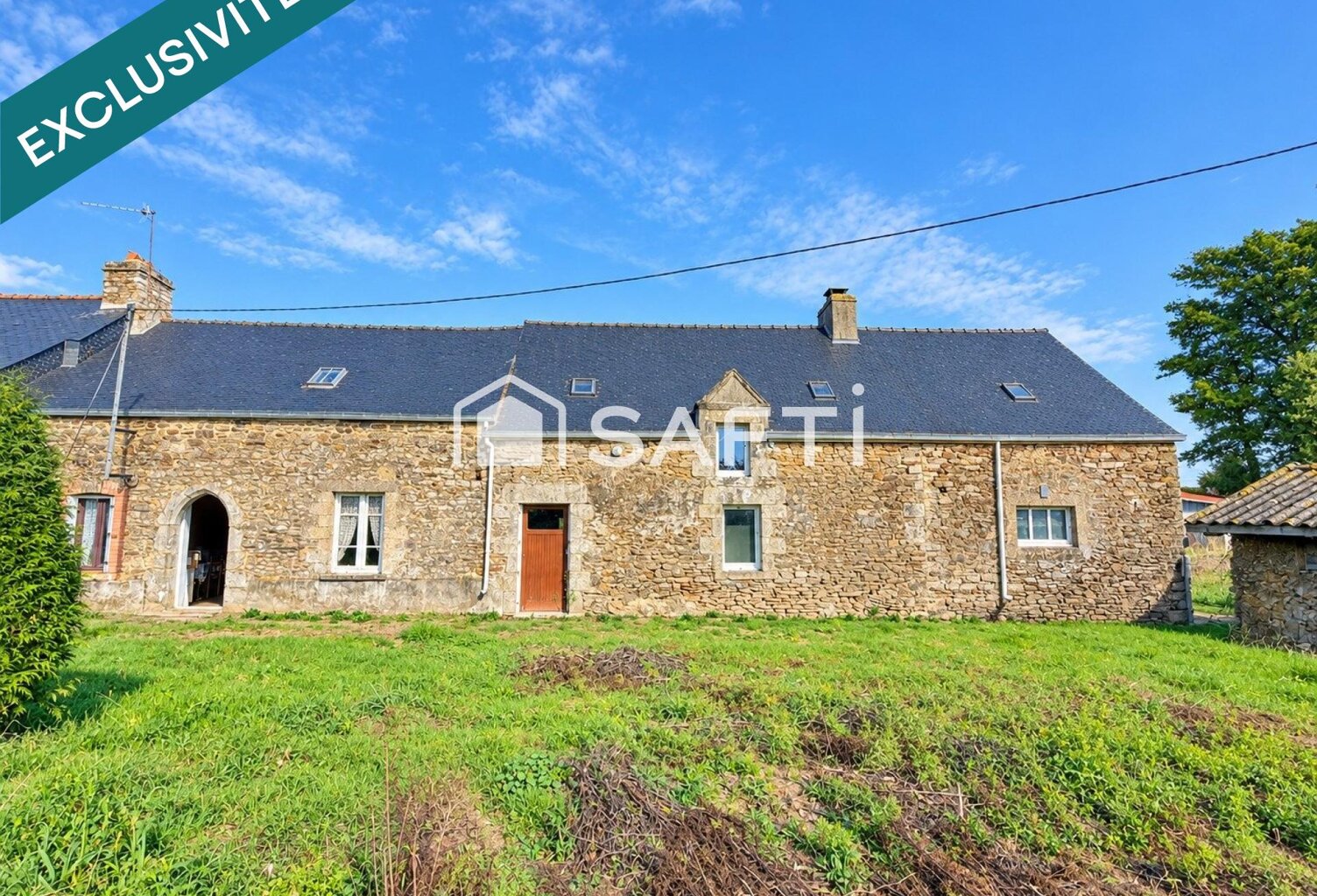 LONGERE A RENOVER SUR TERRAIN DE 4657 M2 EN CAMPAGNE DE RADENAC — photo 1
