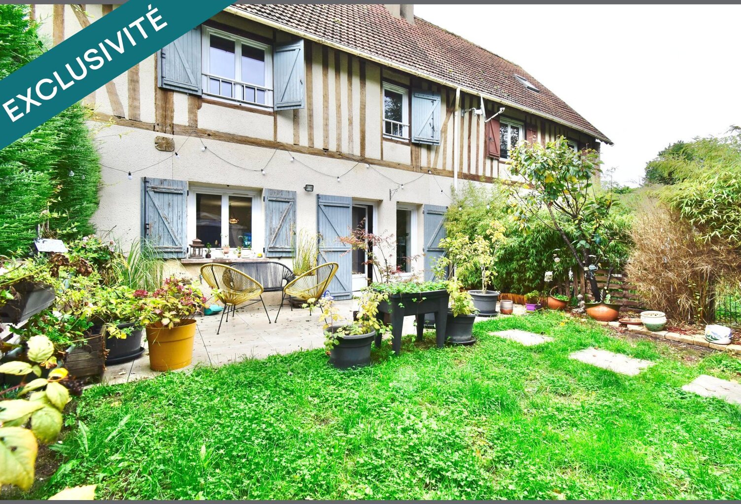 Maison de ville 3 chambres avec jardin et parking proche Anet — photo 1