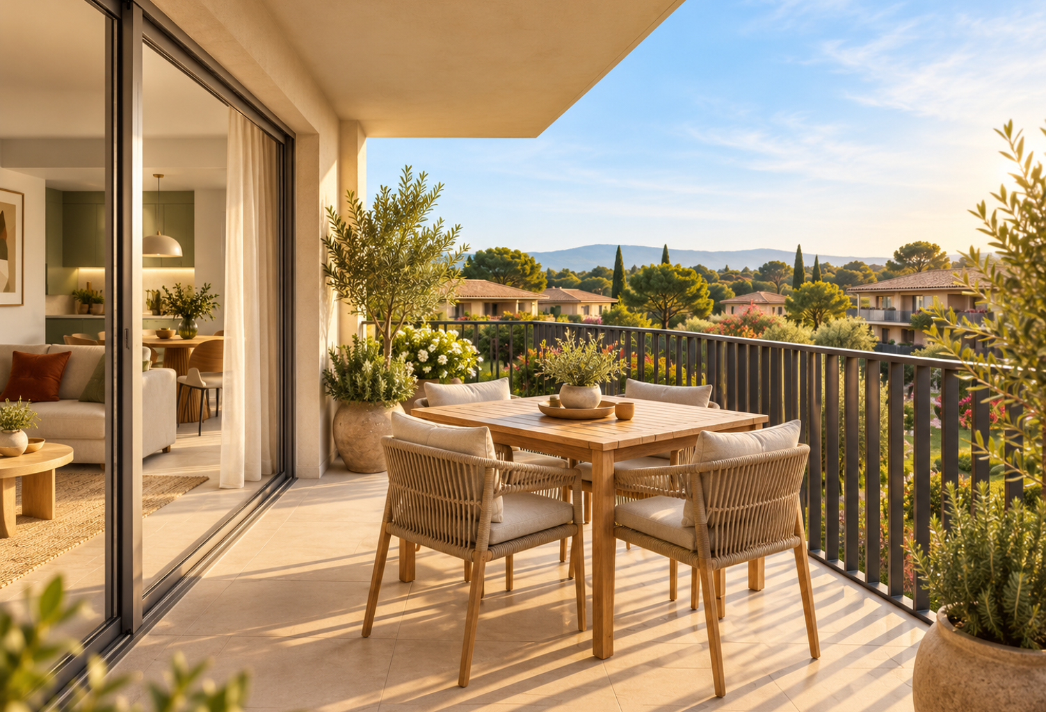 - T2 dernier étage avec TERRASSE et PARKING - Eguilles — photo 1