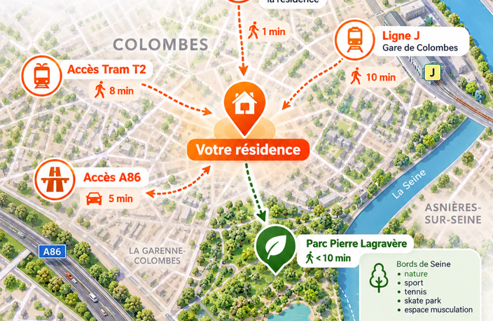 DERNIER ÉTAGE – 59 M² – BALCON DE 14 M² – 2 PIÈCES ÉVOLUTIF FUTUR TRAM T1 EN PIED DE RESIDENCE ET AC — photo 3