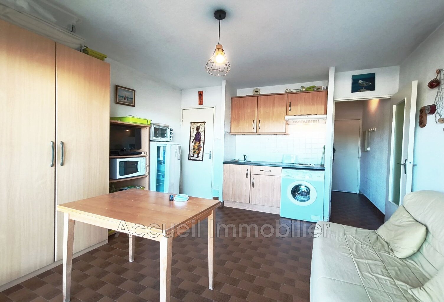 Studio cabine au 1er étage avec un aperçu sur la mer, parking — photo 1