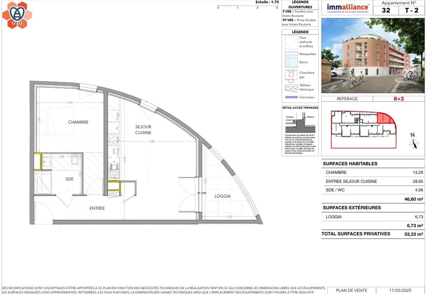 T2 de 46m² RESIDENCE  PARADIS M — photo 1
