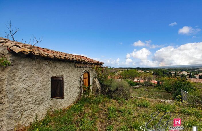 Terrain de 739 m² avec petite maison en pierre et vue sur Caunes-Minervois — photo 2