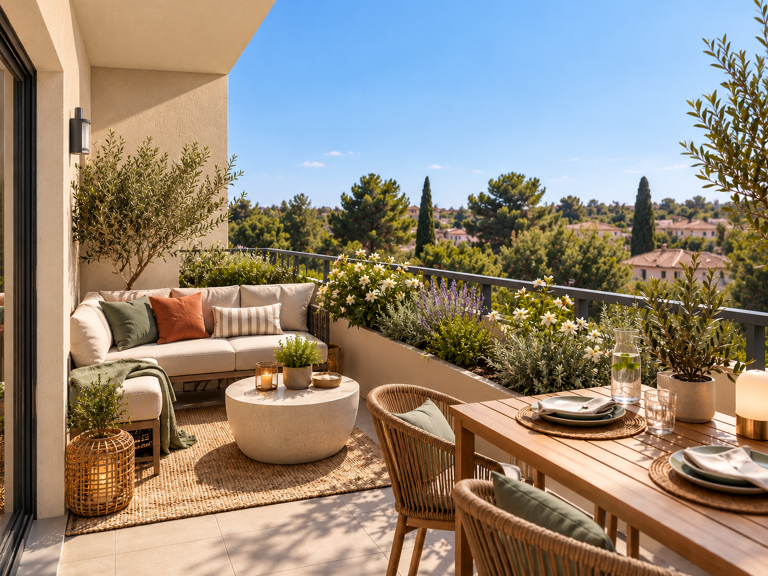 -SANS VIS A VIS BEAU 3P DE 60M² AVEC TERRASSE DE 8M² ET PARKINGS — photo 1