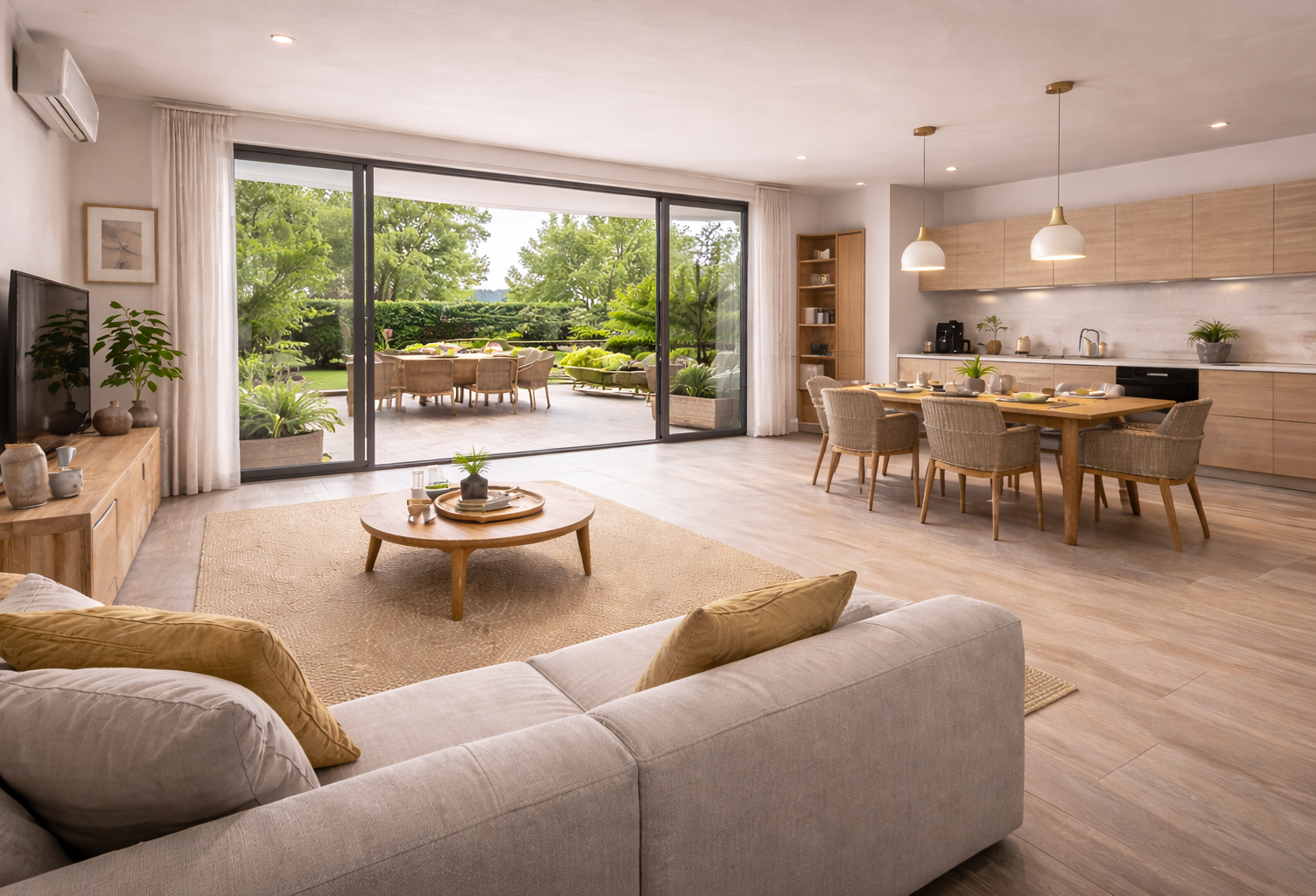 -T3 en rez-de-jardin plein sud avec 48 m² d’extérieur : le confort d’une maison dans un appartement  — photo 1