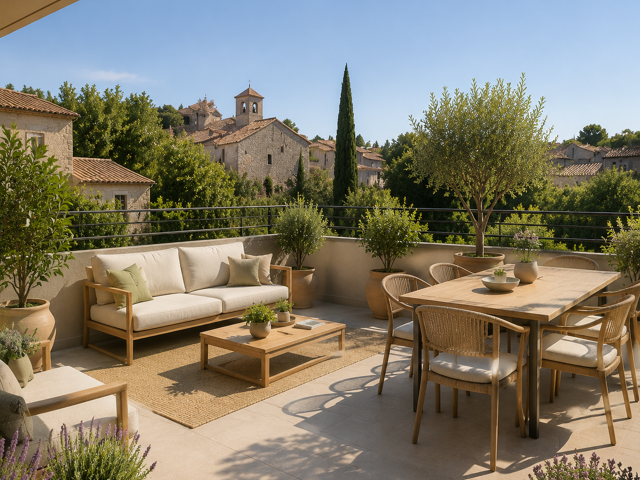 -PUYRICARD CENTRE VILLAGE 4P 100M² AVEC TERRASSE DE 25M² — photo du bien