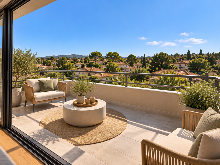 Aix en Provence/Éguilles – Beau T2 neuf avec grande terrasse — photo 1