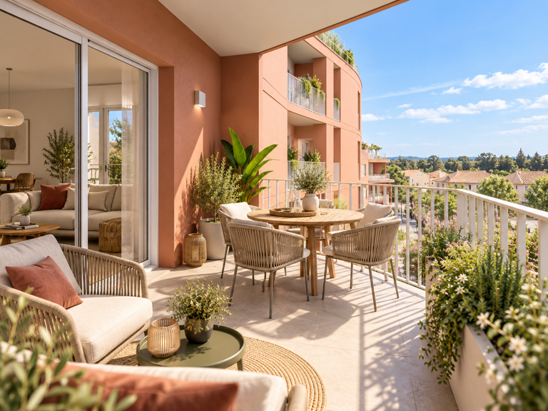 -PROCHE CENTRE VILLE – MAGNIFIQUE 2P DE 50M² EN DERNIER ETAGE AVEC GRANDE TERRASSE DE 14M² — photo 1