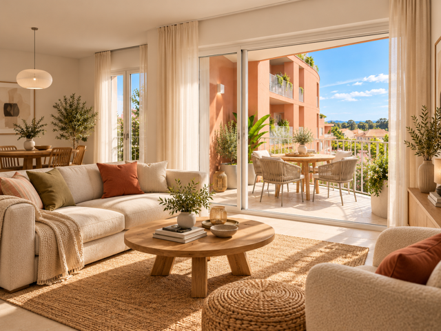 -PROCHE CENTRE VILLE – MAGNIFIQUE 3P BIEN AGENCÉ DE 60M² AVEC GRANDE TERRASSE DE 17M² — photo du bien