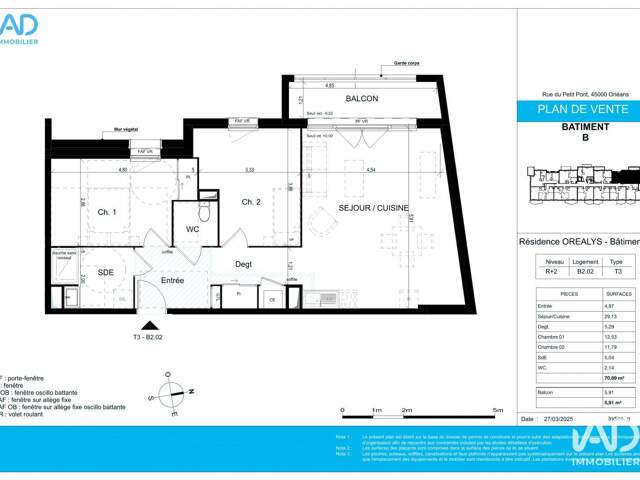 Vente Appartement 3 pièces — photo du bien