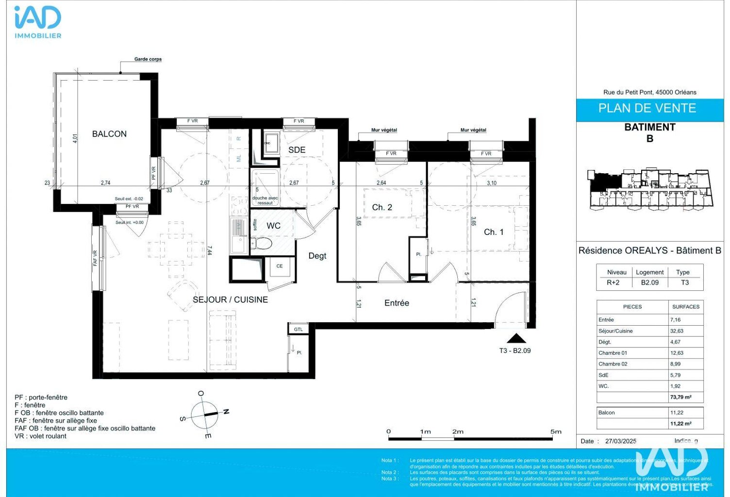Vente Appartement 3 pièces — photo 1
