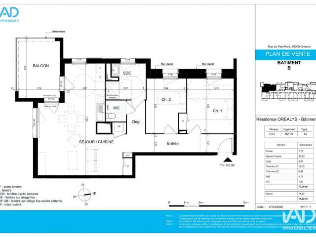 Vente Appartement 3 pièces — photo du bien