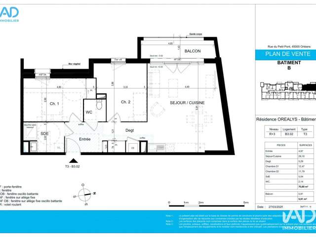 Vente Appartement 3 pièces — photo du bien