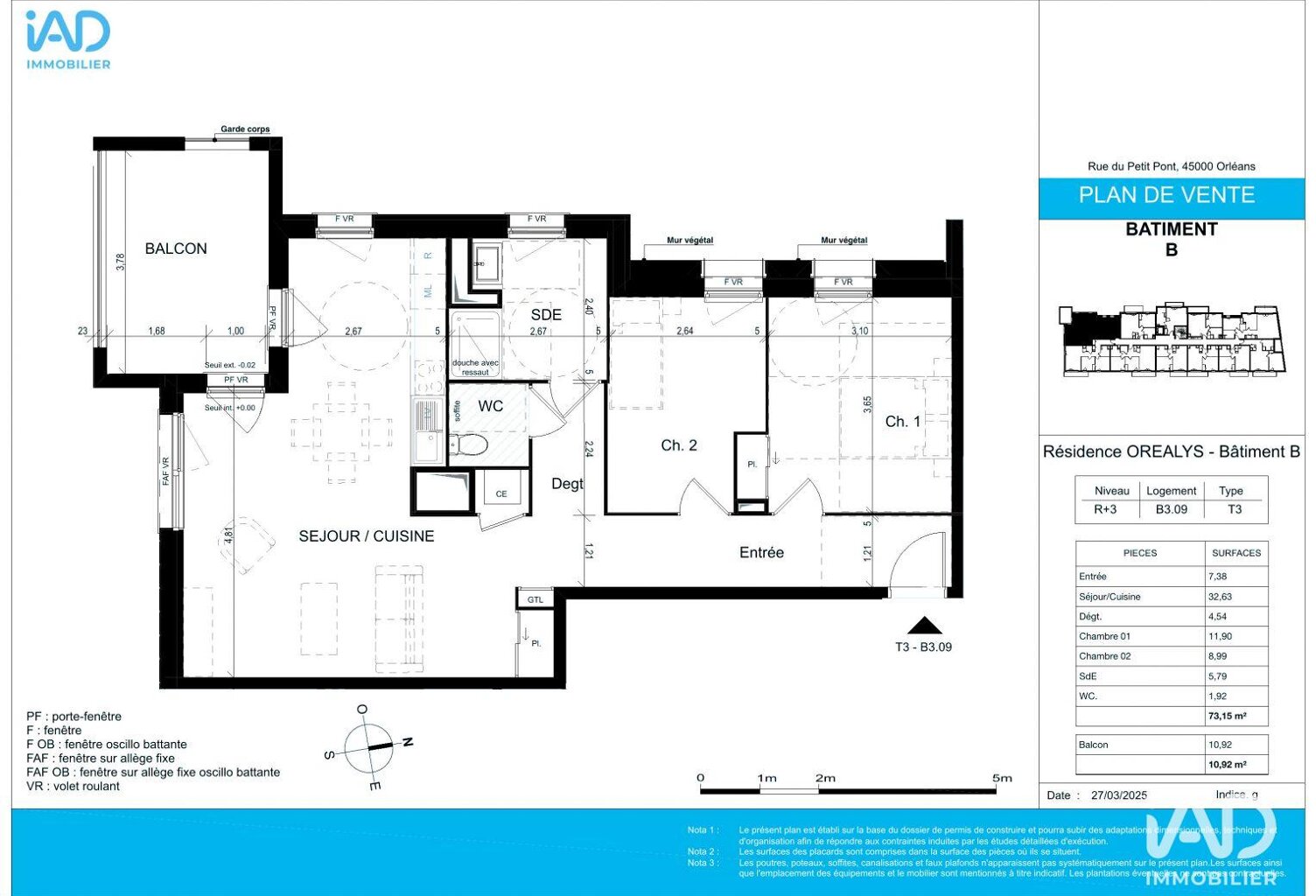 Vente Appartement 3 pièces — photo 1