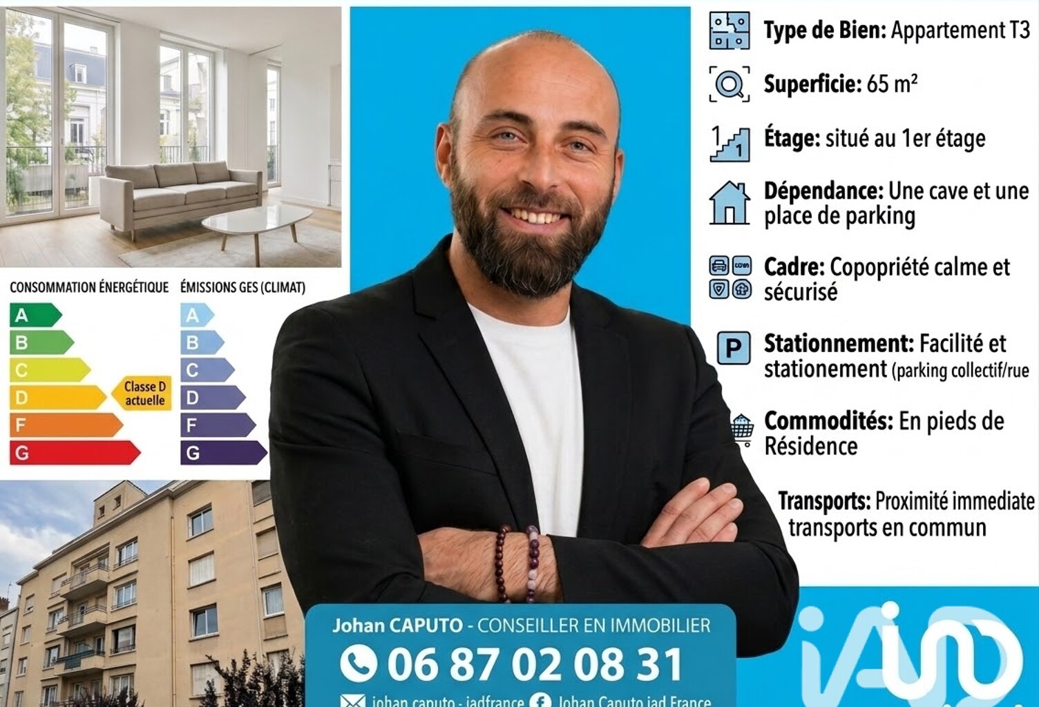Vente Appartement 3 pièces — photo 1