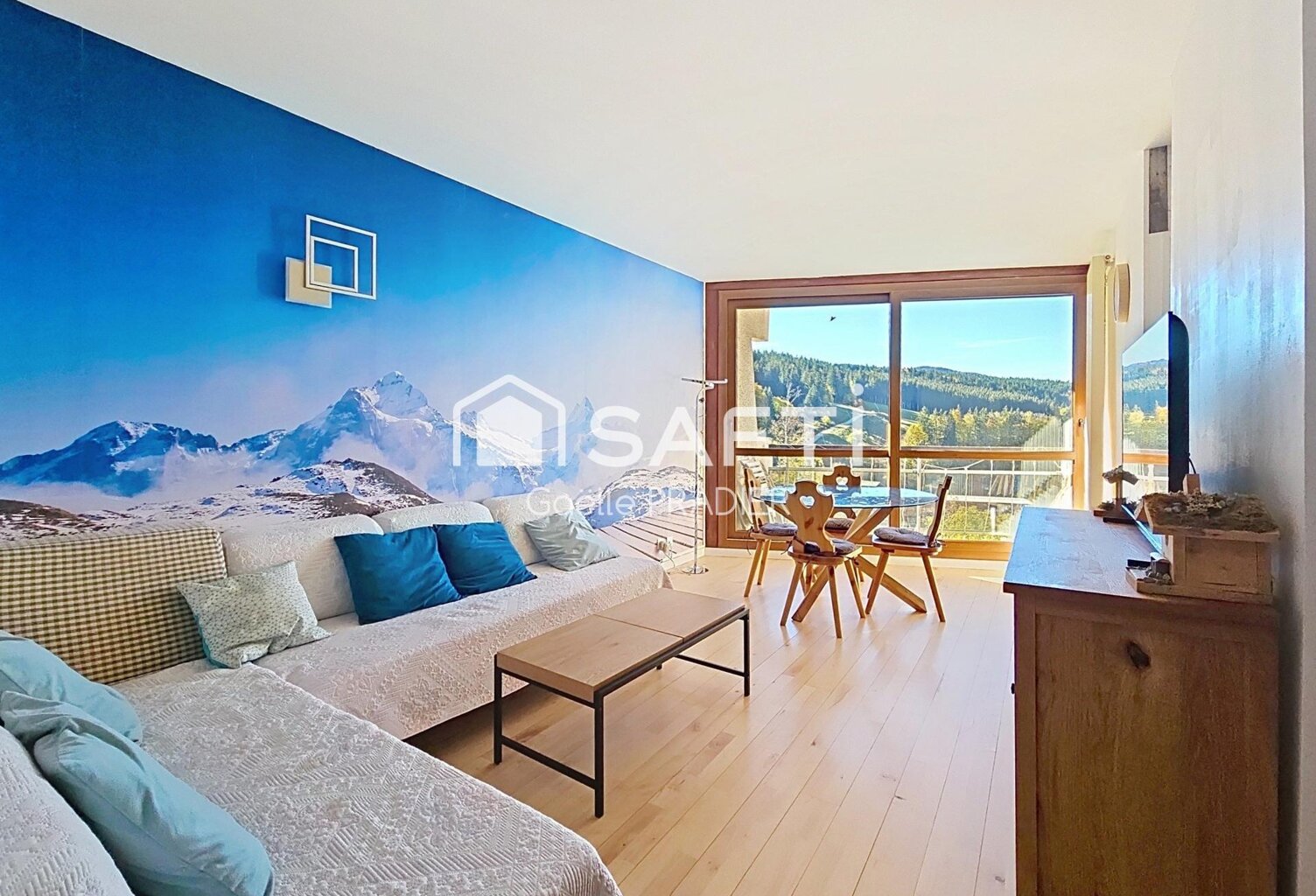 T2 + cabine, au pied des pistes et des commerces, exposé sud — photo 1