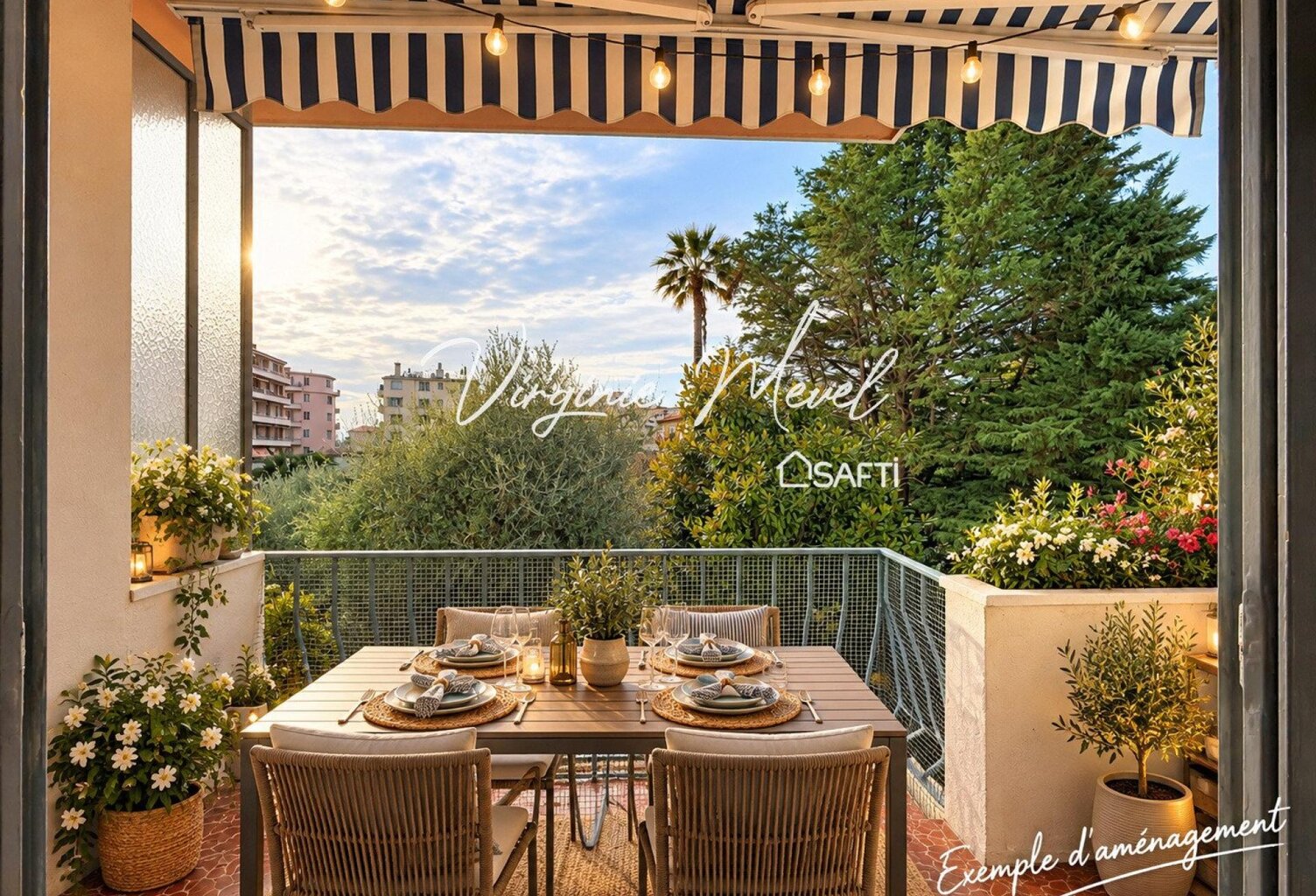 Nice Grosso / Parc Impérial  2 pièces traversant avec balcon plein sud, au calme — photo 1