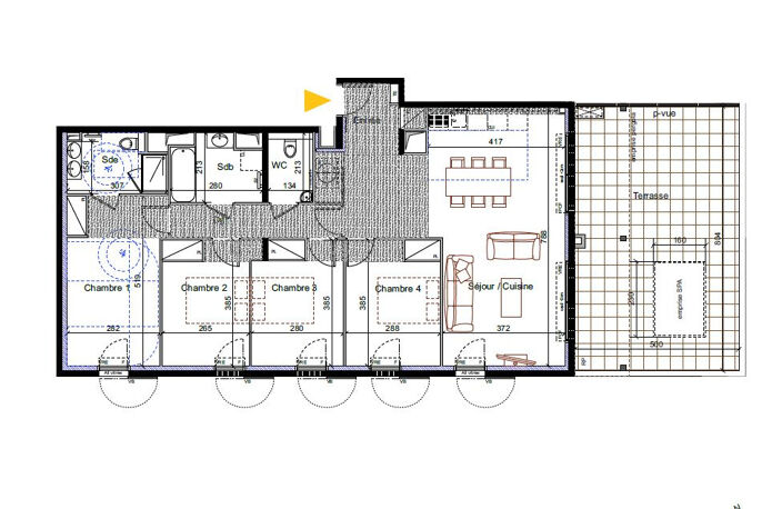 Appartement de 5 piéces de 106 m2 avec vue mer à la Ciotat — photo 3