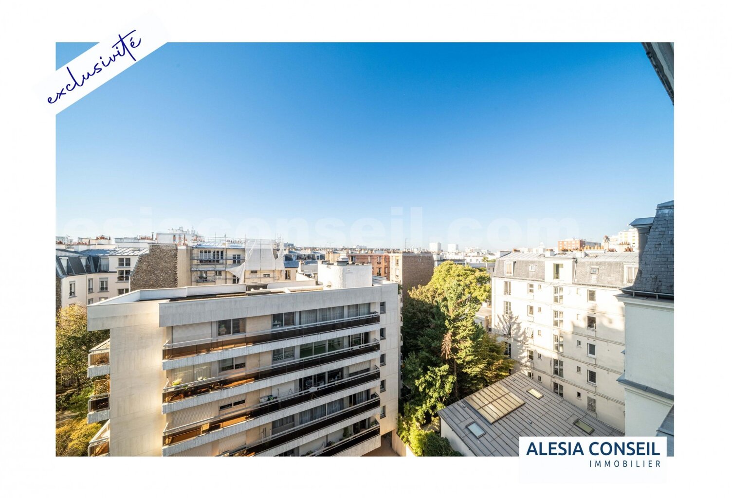 3 PIÈCES 53 m² à ALESIA au DERNIER ÉTAGE — photo 1